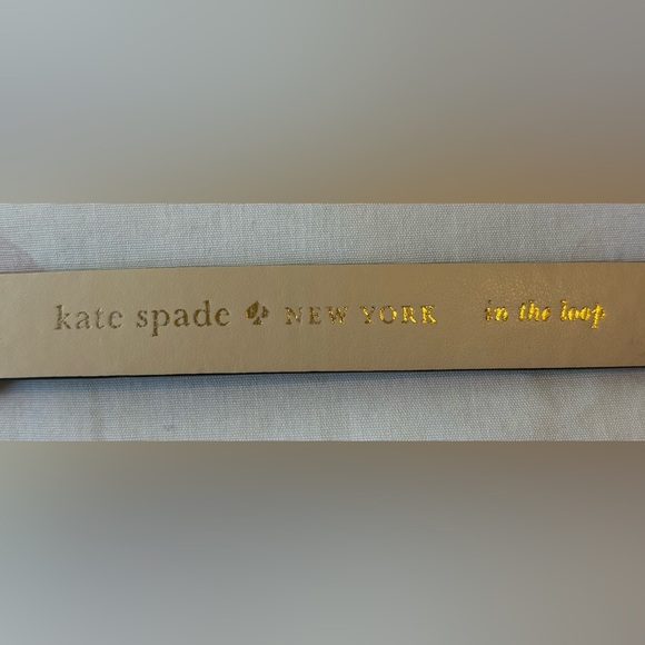 Kate Spade In the Loop Black Leather/Pave Belt - Picture 7 of 7